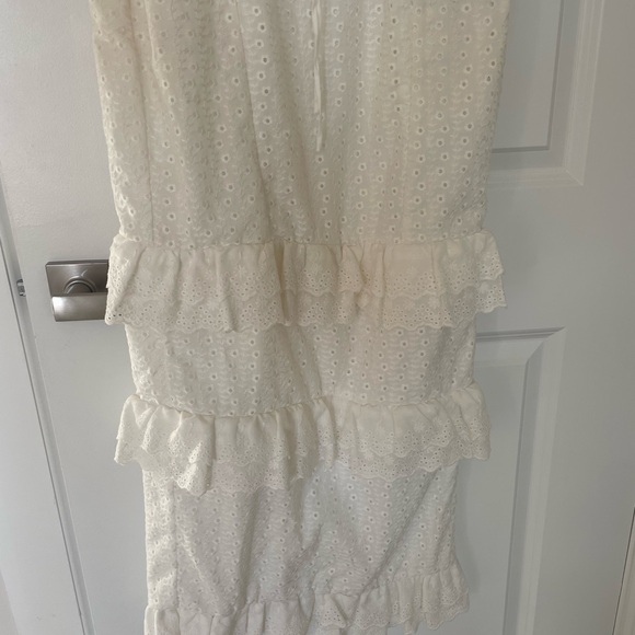 House of CB Ivory Ruffle Maxi Skirt - Picture 9 of 11